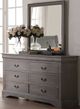 Titus Furniture Louis Phillipe Grey Dresser/Mirror-0