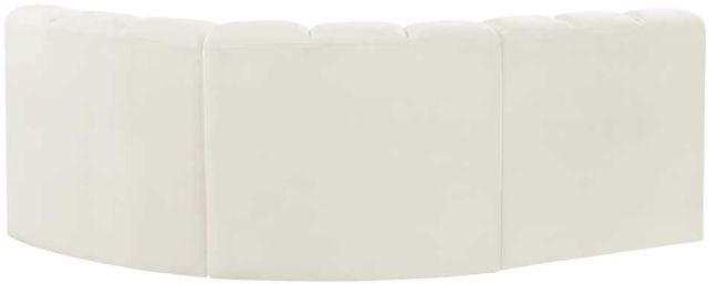 Meridian Furniture Arc 3-Piece Cream Upholstered Sectional-3