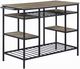 ACME Furniture Lona Black/Rustic Oak Kitchen Island-0