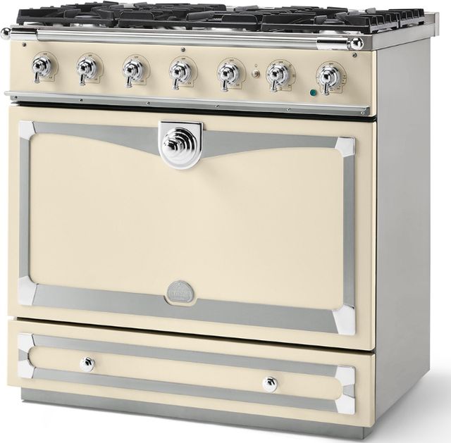 La Cornue CornuFé 90 Albertine 36" Morning Dew Pro Style Dual Fuel Range-1