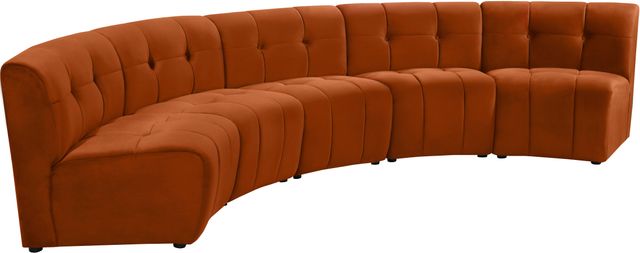 Meridian Furniture Limitless 5-Piece Cognac Modular Sectional-0