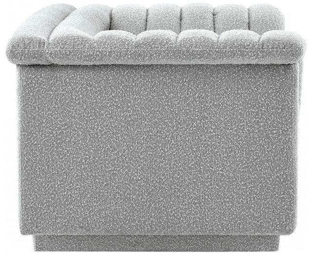 Meridian Furniture Cascade Gray Boucle Fabric Chair-2