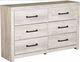 Signature Design by Ashley® Cambeck 4-Piece Whitewash King Storage Panel Bed Set-2
