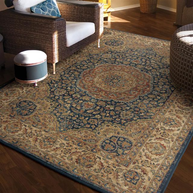Orian Bohemian Rochester Navy 5'3" X 7'6" Rug-1