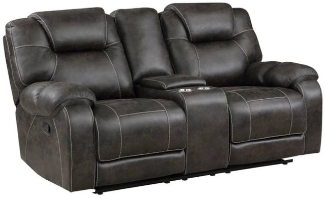Homelegance® Gainesville 2-Piece Chocolate Manual Double Reclining Living Room Seating Set-2