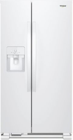 Whirlpool® 36 in. 24.6 Cu. Ft. White Side-by-Side Refrigerator