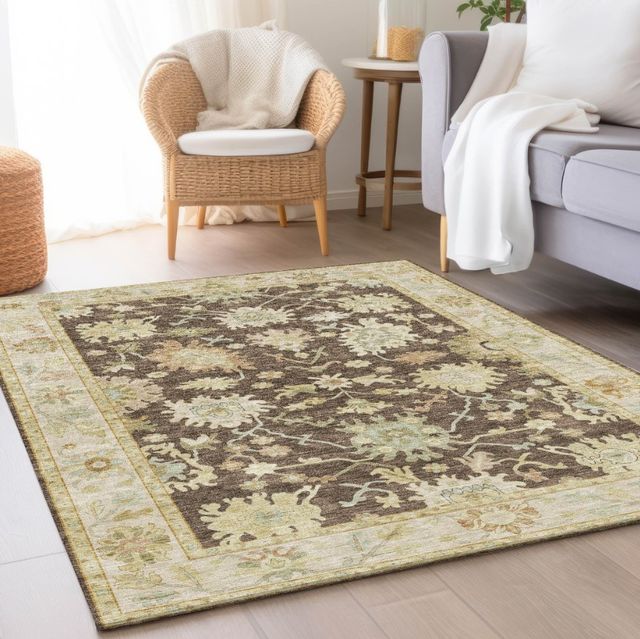 Dalyn™ Rug Company Hatay HY2 Chocolate 5'x8' Area Rug-4