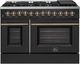FORNO® Galiano 48" Black Pro Style Dual Fuel Range-0