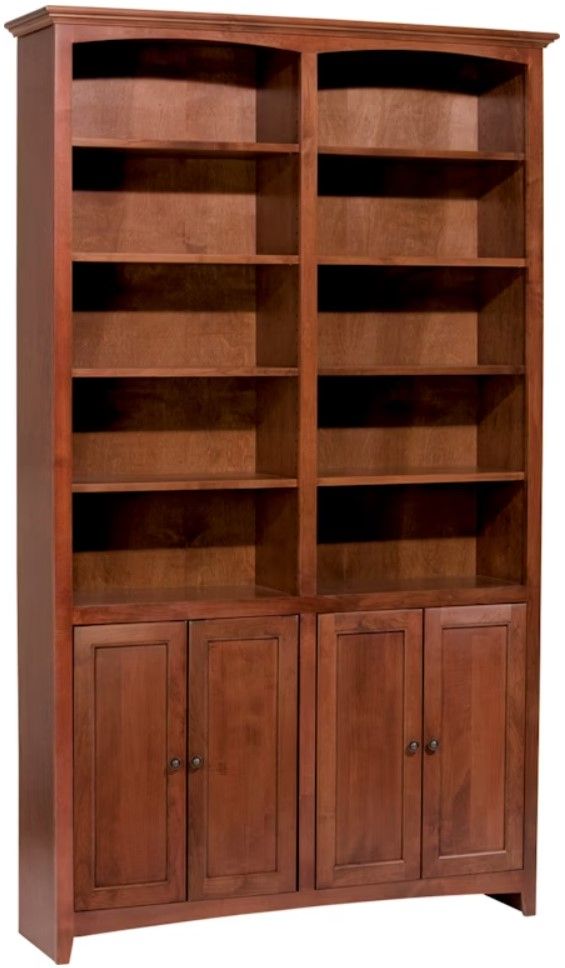 Whittier Wood® Furniture Customizable McKenzie 4-Door 48" Bookcase-0