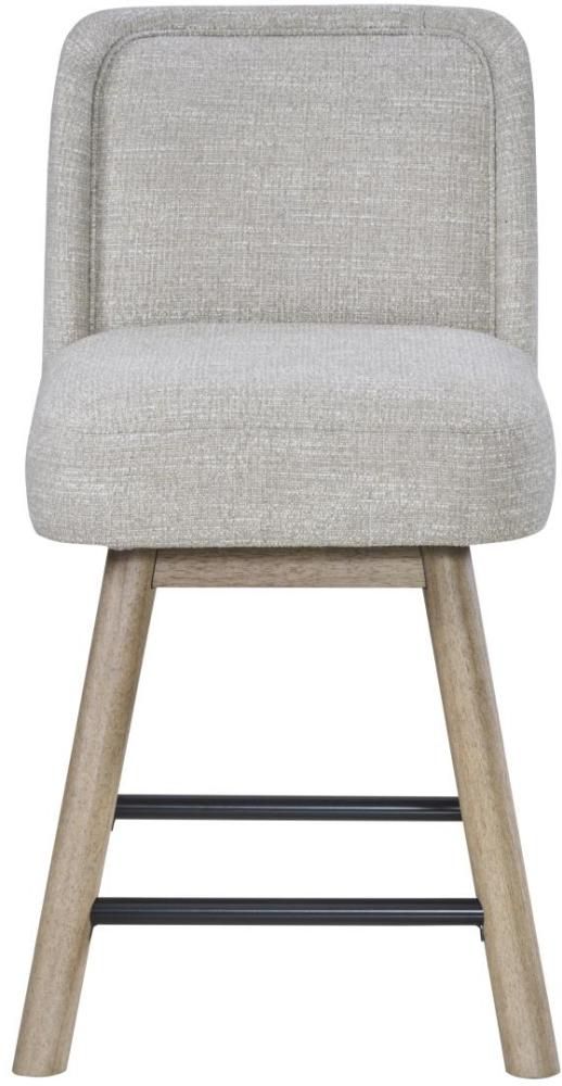 Bernards Pagosa Beige Swivel Counter Stool-2