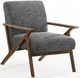 VIG Furniture Modrest Candea Grey/Walnut Accent Chair-0