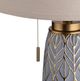 Crestview Collection Nessa Gray Carved Leaves Twin Pull Chains Table Lamp-2