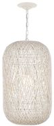 Currey & Company Cream Cocoon Medium Pendant-0