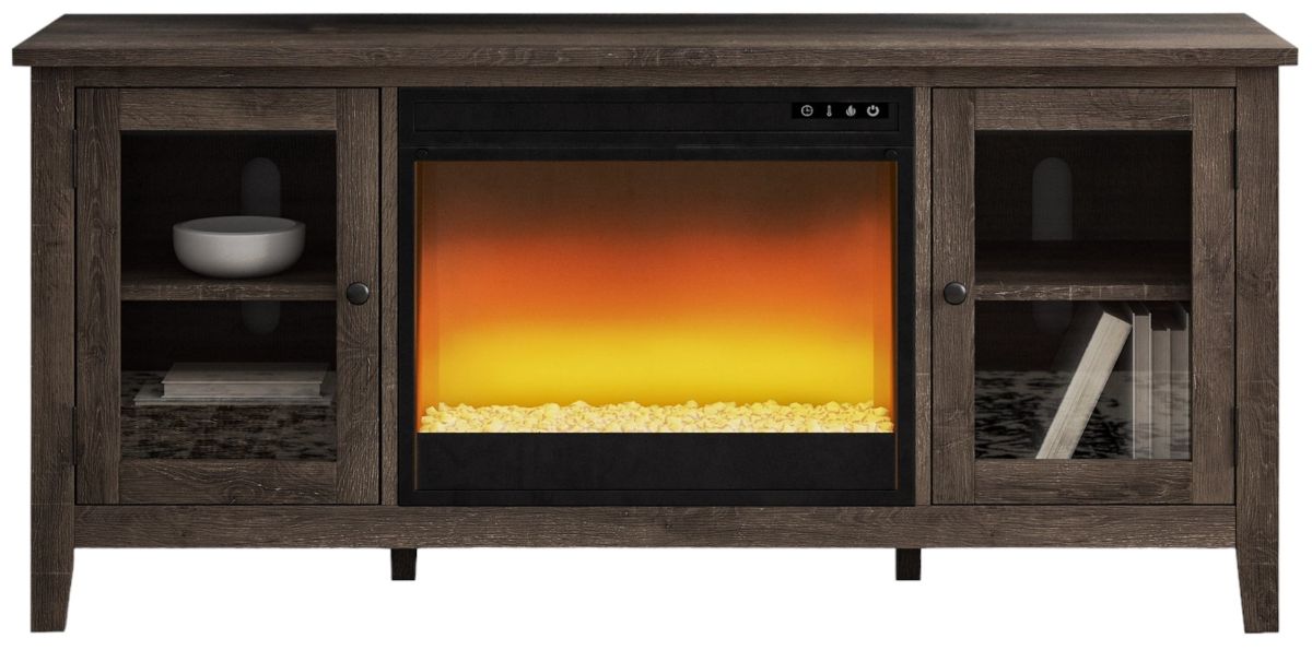 Signature Design by Ashley® Arlenbry Gray TV Stand with Electric Fireplace