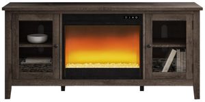 Ashley Arlenbry Gray 60" TV Stand with Electric Fireplace Ashley Arlenbry Gray 60" TV Stand with Electric Fireplace