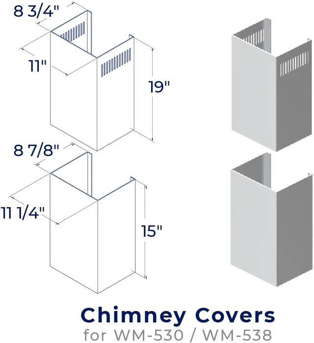 Hauslane Stainless Steel Range Hood Chimney Cover Kit-0