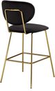 Brassex Inc. 2-Piece Black/Gold 30" Bar Stool Set-1
