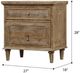 Emerald Home Interlude Sandstone Buff 2-Drawer Nightstand-2