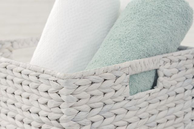 Signature Design by Ashley® Elian 3-Piece Antique White Basket Set-2