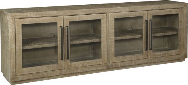 Signature Design by Ashley® Waltleigh Distressed Brown Accent Cabinet-0