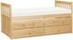 Homelegance® Bartly Natural Pine Twin/Twin Trundle Bed-0