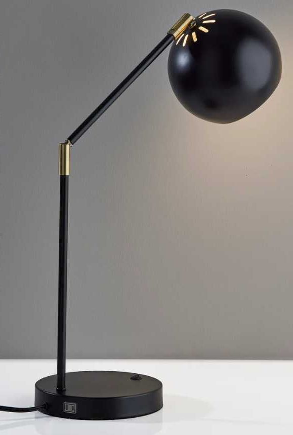 Adesso® Ashbury Black Desk Lamp-3
