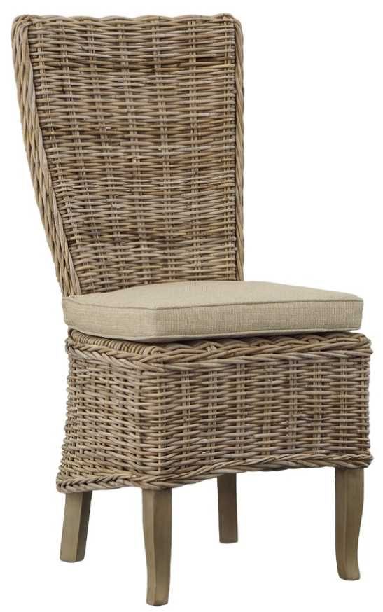 Furniture Classics Brown Highback Dining Side Chair-0