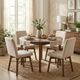 LH Home Gia Warm Pecan Round Dining Table-1