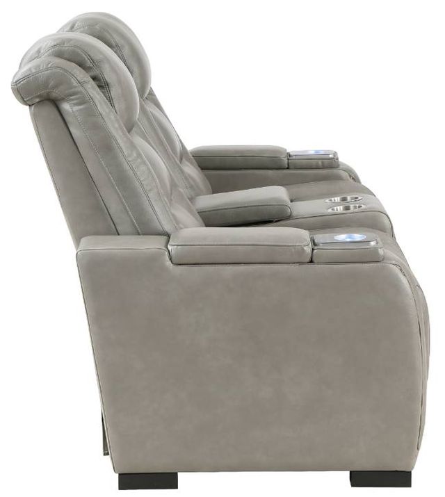 New Classic® Home Furnishings Breckenridge Light Gray Power Reclining Loveseat -2