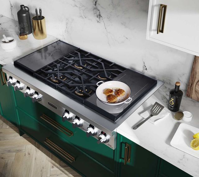 Signature Kitchen Suite 48" Stainless Steel Dual Fuel Natural Gas Rangetop-2