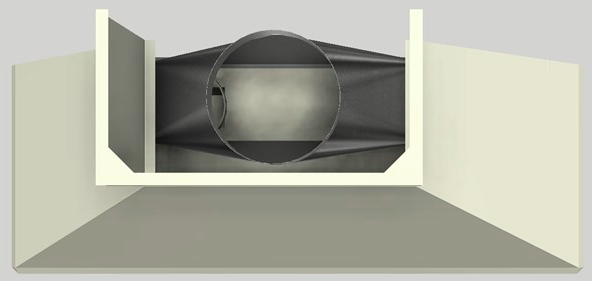 Vent-A-Hood® 66" Biscuit Wall Hood-2