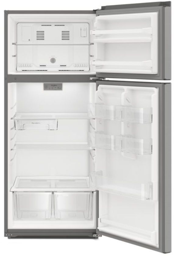 Whirlpool® 28 in. 16.3 Cu. Ft. Stainless Steel Top Freezer Refrigerator-2