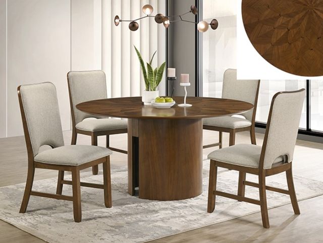 Crown Mark Shari Beige/Brown Dining Side Chair-1
