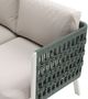 Zuo® Modern Bridgehampton White Aluminum Outdoor Sofa-5