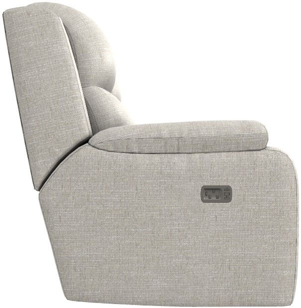 La-Z-Boy® Dorian Dove Power Reclining Loveseat with Console and Headrest-2