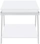Coaster® Marcia Glossy Rectangular End Table with Chrome Base-2