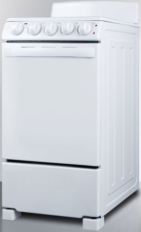 Summit® 20" White Freestanding Electric Range-3