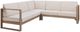 Linon Brinley Beige/Natural Brown Eucalyptus/Fabric Outdoor Sectional-0