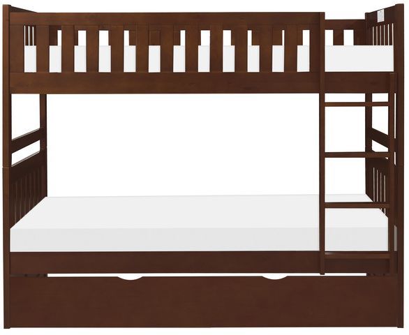 Homelegance® Rowe Dark Cherry Youth Twin/Twin Storage Bunk Bed-2