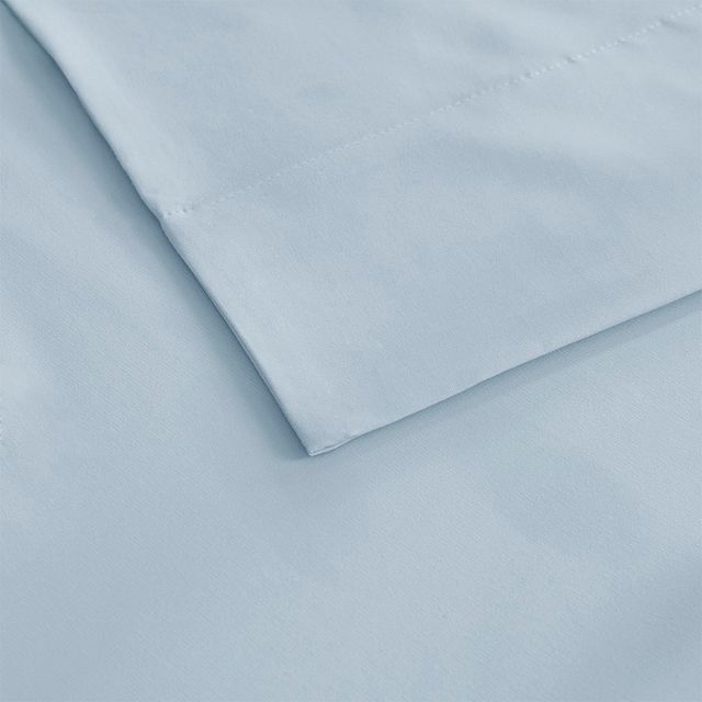 Olliix by Sleep Philosophy Smart Cool Microfiber Blue California King Sheet Set-3