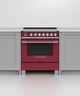 Fisher & Paykel Series 9 30" Red Pro Style Induction Range-3