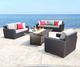 CabanaCoast® Customizable Brighton Wicker Outdoor Deep Seating Chair-4