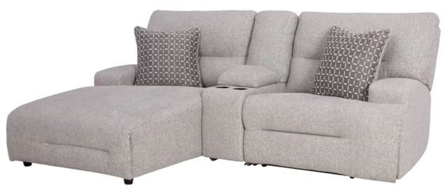 Signature Design by Ashley® Acklen Place 3-Piece Pewter Power Reclining Sectional Sofa-0