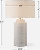 Uttermost® Crimp Distressed Ivory Glaze Table Lamp-3