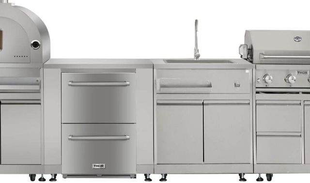 Thor Kitchen® 32" Stainless Steel Sink Cabinet-4