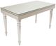 Michael Amini® Glimmering Heights Glass Top Writing Desk with Ivory Base-2
