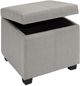 Kwality Imports 2012XS Light Gray Storage Ottoman-1