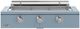 Caliber™ Rockwell Social 3-Burner Bluestone Built-In Natural Gas Grill with Chrome Hardware-0