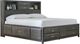 Signature Design by Ashley® Caitbrook Gray California King Bookcase Bed with 8-Drawer Storage-0