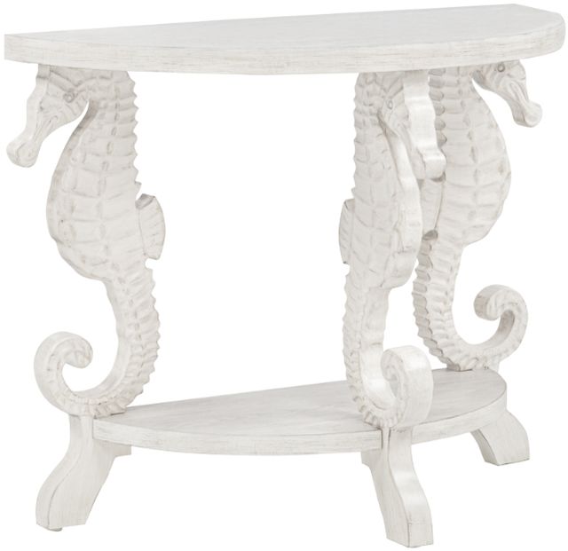 Coast2Coast Home™ Triton White Demilune Console Table-0
